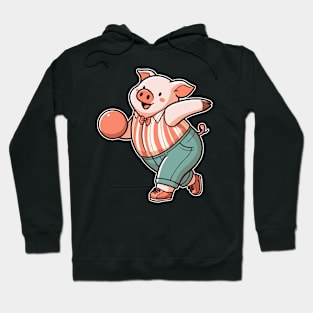 pig bowling Hoodie